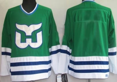 Custom Hartford Whalers Jersey Name And Number Green Throwback 8 Custom Hartford Whalers Jersey Name And Number Green Throwback