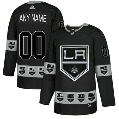 Custom Los Angeles Kings Jersey Name And Number Black Team Logos Fashion