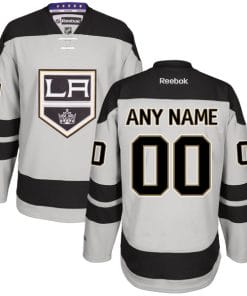 Custom Los Angeles Kings Jersey Name And Number Gray Alternate NHL Reebok Hockey