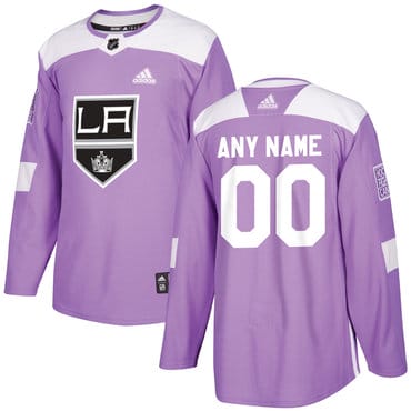 Custom Los Angeles Kings Jersey Name And Number Purple Pink Hockey Fights Cancer Practice 8 Custom Los Angeles Kings Jersey Name And Number Purple Pink Hockey Fights Cancer Practice