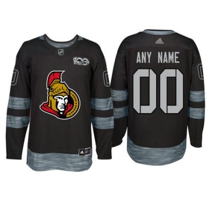 Custom Ottawa Senators Jersey Name And Number 1917-2017 Black 100th Anniversary NHL 8 Custom Ottawa Senators Jersey Name And Number 1917-2017 Black 100th Anniversary NHL