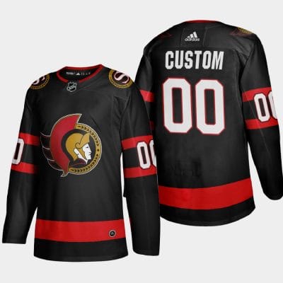 Custom Ottawa Senators Jersey Name And Number 2020-21 Black Player Home NHL 8 Custom Ottawa Senators Jersey Name And Number 2020-21 Black Player Home NHL