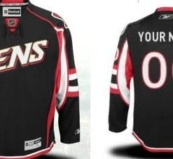 Custom Ottawa Senators Jersey Name And Number Black Third