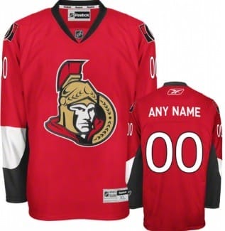 Custom Ottawa Senators Jersey Name And Number Red 8 Custom Ottawa Senators Jersey Name And Number Red
