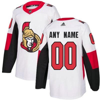 Custom Ottawa Senators Jersey Name And Number White NHL