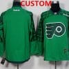 Custom Philadelphia Flyers Jersey Name And Number 2016 Green St. Patrick's Day Hockey