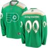 Custom Philadelphia Flyers Jersey Name And Number 2019 Green St. Patrick's Day 4 Custom Philadelphia Flyers Jersey Name And Number 2019 Green St. Patrick's Day