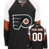 Custom Philadelphia Flyers Jersey Name And Number Black