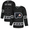 Custom Philadelphia Flyers Jersey Name And Number Black Team Logos Fashion
