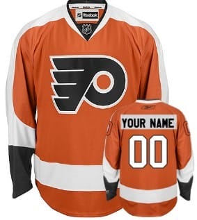Custom Philadelphia Flyers Jersey Name And Number Orange 8 Custom Philadelphia Flyers Jersey Name And Number Orange