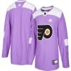 Custom Philadelphia Flyers Jersey Name And Number Purple Pink Hockey Fights Cancer Practice 5 Custom Philadelphia Flyers Jersey Name And Number Purple Pink Hockey Fights Cancer Practice