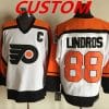 Custom Philadelphia Flyers Jersey Name And Number White Orange CCM Throwback NHL Ice Hockey
