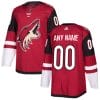 Custom Phoenix Coyotes Jersey Name And Number Red NHL