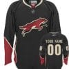 Custom Phoenix Coyotes Jersey Name And Number Third Black