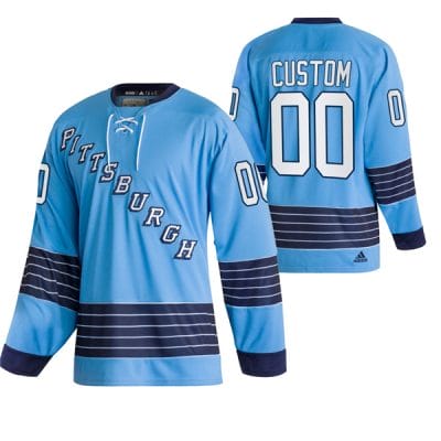 Custom Pittsburgh Penguins Jersey Name And Number 2022 Blue Classics 8 Custom Pittsburgh Penguins Jersey Name And Number 2022 Blue Classics