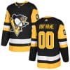 Custom Pittsburgh Penguins Jersey Name And Number Black Alternate NHL 5 Custom Pittsburgh Penguins Jersey Name And Number Black Alternate NHL