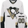 Custom Pittsburgh Penguins Jersey Name And Number White