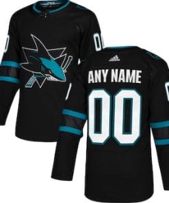 Custom San Jose Sharks Jersey Name And Number Black Alternate