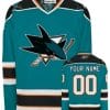 Custom San Jose Sharks Jersey Name And Number Blue 5 Custom San Jose Sharks Jersey Name And Number Blue