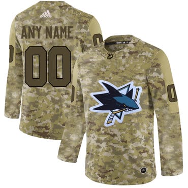 Custom San Jose Sharks Jersey Name And Number Camo 8 Custom San Jose Sharks Jersey Name And Number Camo