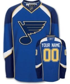 Custom St Louis Blues Jersey Name And Number Blue