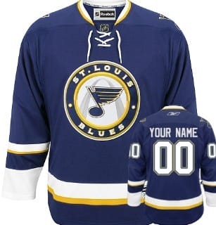 Custom St. Louis Blues Jersey Name And Number Blue Third 8 Custom St Louis Blues Jersey Name And Number Blue Third