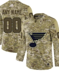 Custom St Louis Blues Jersey Name And Number Camo