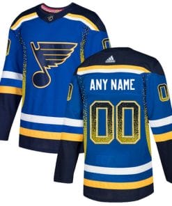 Custom St Louis Blues Jersey Name And Number Royal Drift Fashion