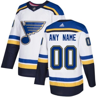 Custom St. Louis Blues Jersey Name And Number White NHL 8 Custom St Louis Blues Jersey Name And Number White NHL