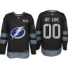 Custom Tampa Bay Lightning Jersey Name And Number 1917-2017 Black 100th Anniversary NHL 4 Custom Tampa Bay Lightning Jersey Name And Number 1917-2017 Black 100th Anniversary NHL