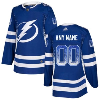 Custom Tampa Bay Lightning Jersey Name And Number Blue Drift Fashion