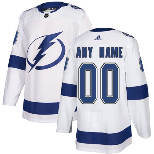Custom Tampa Bay Lightning Jersey Name And Number White NHL 1 Custom Tampa Bay Lightning Jersey Name And Number White NHL