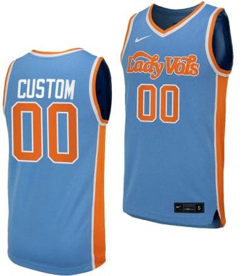 Custom Tennessee Lady Vols Jersey Name and Number College Basketball Blue Uniform