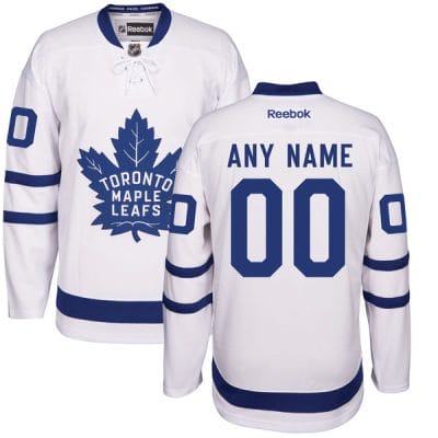 Custom Toronto Maple Leafs Jersey Name And Number 2016-17 White Away NHL Reebok Hockey 8 Custom Toronto Maple Leafs Jersey Name And Number 2016-17 White Away NHL Reebok Hockey