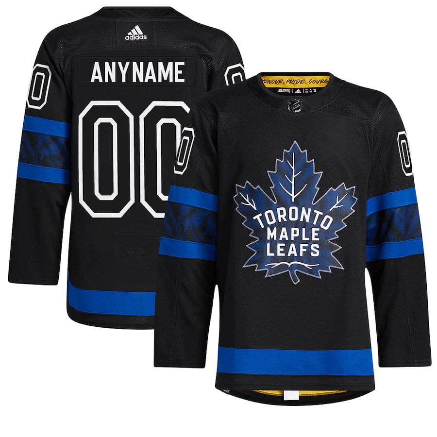 Custom Toronto Maple Leafs Jersey Name And Number Black Drew House Alternate NHL 1 Custom Toronto Maple Leafs Jersey Name And Number Black Drew House Alternate NHL