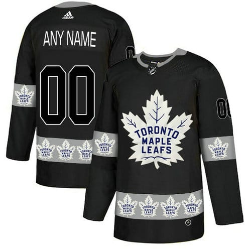 Custom Toronto Maple Leafs Jersey Name And Number Black Team Logos Fashion 1 Custom Toronto Maple Leafs Jersey Name And Number Black Team Logos Fashion