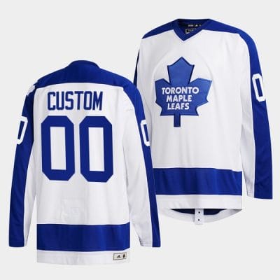 Custom Toronto Maple Leafs Jersey Name And Number White Classics Primary Logo 8 Custom Toronto Maple Leafs Jersey Name And Number White Classics Primary Logo