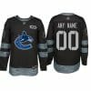 Custom Vancouver Canucks Jersey Name And Number 1917-2017 Black 100th Anniversary NHL 4 Custom Vancouver Canucks Jersey Name And Number 1917-2017 Black 100th Anniversary NHL
