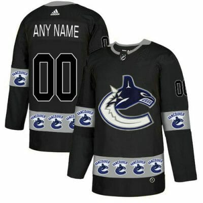 Custom Vancouver Canucks Jersey Name And Number Black Team Logos Fashion 8 Custom Vancouver Canucks Jersey Name And Number Black Team Logos Fashion