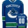 Custom Vancouver Canucks Jersey Name And Number Blue