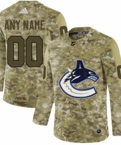 Custom Vancouver Canucks Jersey Name And Number Camo