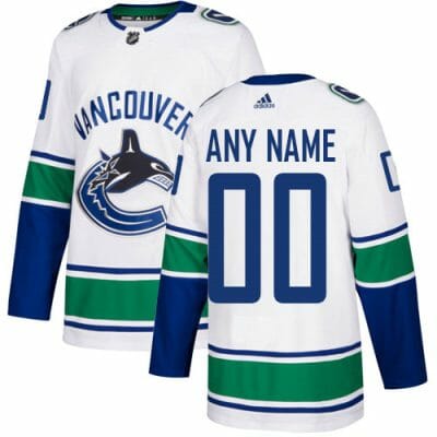 Custom Vancouver Canucks Jersey Name And Number White NHL