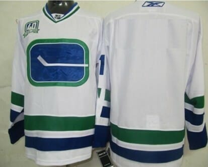Custom Vancouver Canucks Jersey Name And Number White Third 8 Custom Vancouver Canucks Jersey Name And Number White Third