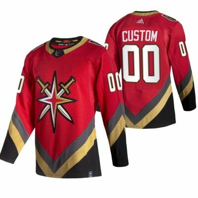 Custom Vegas Golden Knights Jersey Name And Number 2020-21 Red Alternate Player NHL