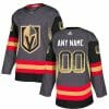 Custom Vegas Golden Knights Jersey Name And Number Gray Drift Fashion 4 Custom Vegas Golden Knights Jersey Name And Number Gray Drift Fashion