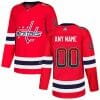 Custom Washington Capitals Jersey Name And Number Red Drift Fashion