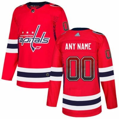 Custom Washington Capitals Jersey Name And Number Red Drift Fashion