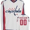 Custom Washington Capitals Jersey Name And Number White