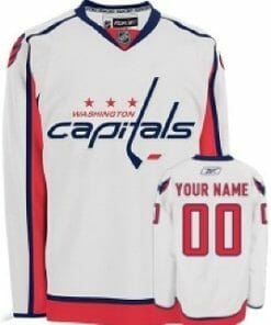 Custom Washington Capitals Jersey Name And Number White