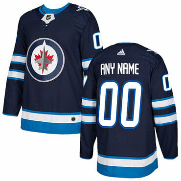 Custom Winnipeg Jets Jersey Name And Number 2017-2018 Hockey Blue NHL 8 Custom Winnipeg Jets Jersey Name And Number 2017-2018 Hockey Blue NHL